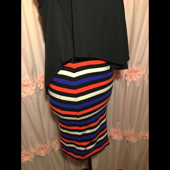 Forever 21 Striped Body-Con Mini Skirt - Picture 6 of 10